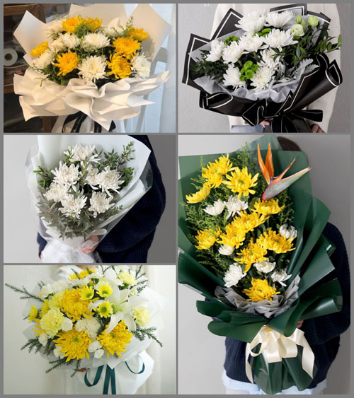 山东青岛胶州市营海街道小后旺村白事花束代送